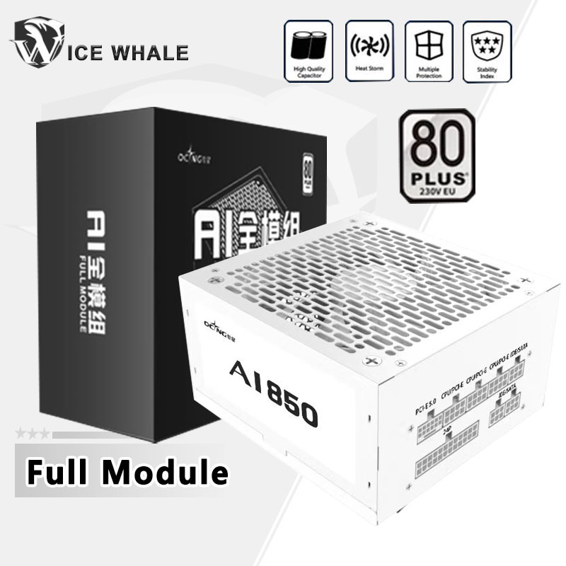 Power Supply 750W - 550w 650w 750w 850w branco 80plus