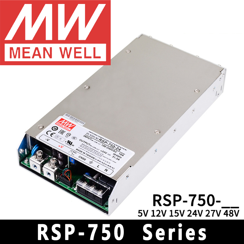 Power Supply 750W - Fonte de Alimentação Mean Well RSP-750-5/12/15/24/27/48