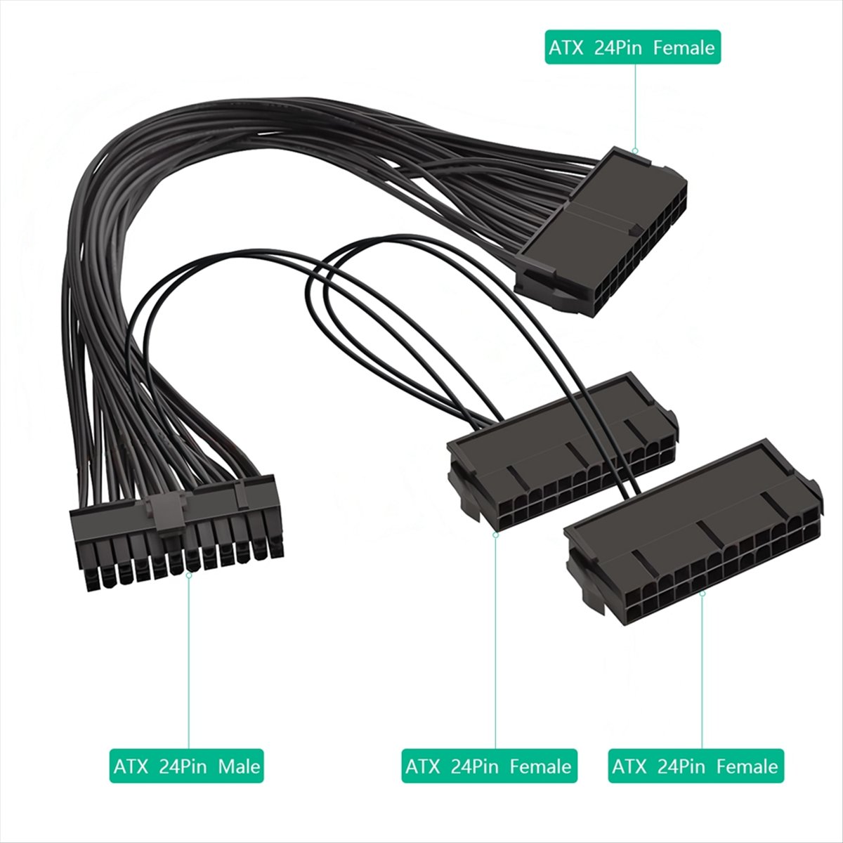 Psu Computer - 【A19R】Cabo Divisor de Fonte de Alimentação