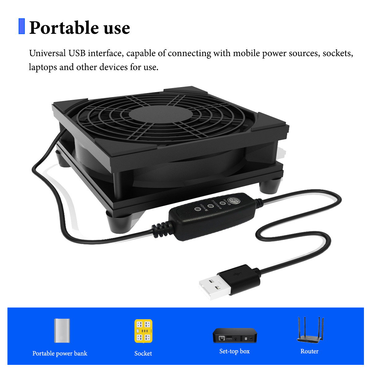 Ventilador Silencioso USB de 3 - Pc Power Supply avaliação e preço