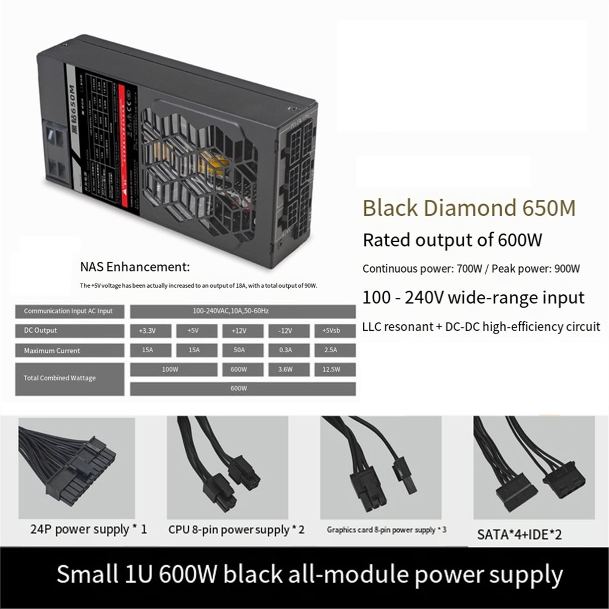 [PACK DE VALOR] Fonte de Alime - Flex Atx Power Supply 600W 1U avaliação e preço