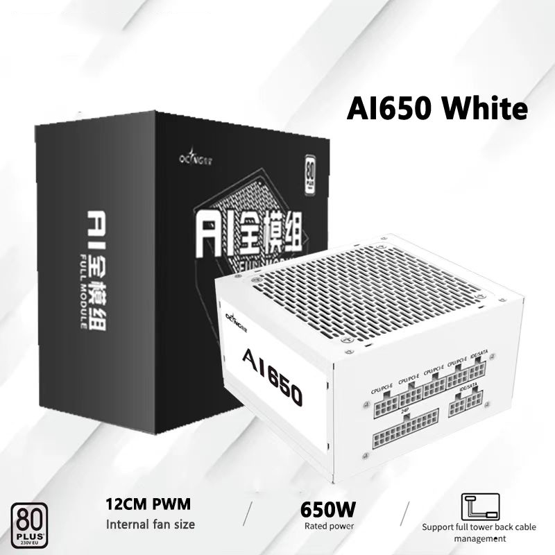 550w 650w 750w 850w branco 80p - Power Supply 750W avaliação e preço