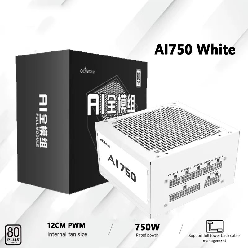 550w 650w 750w 850w branco 80p - Power Supply 750W avaliação e preço