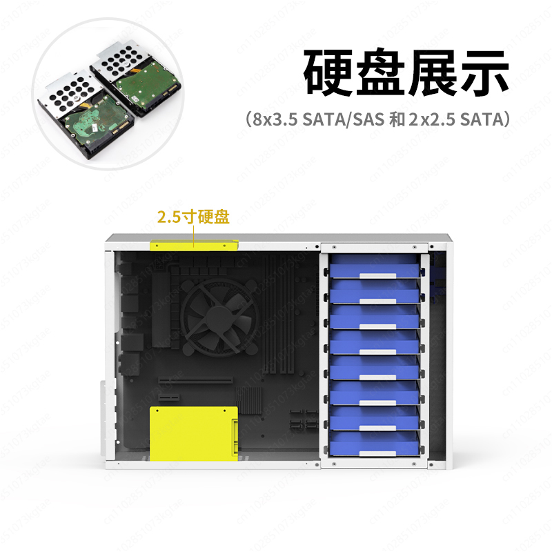 Chassi NAS B8 de 8 posições AT - Atx Power Supply avaliação e preço