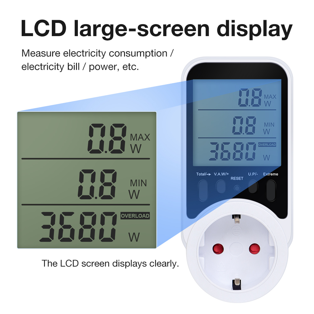 Medidor de energia com display - Power Supply Tester avaliação e preço